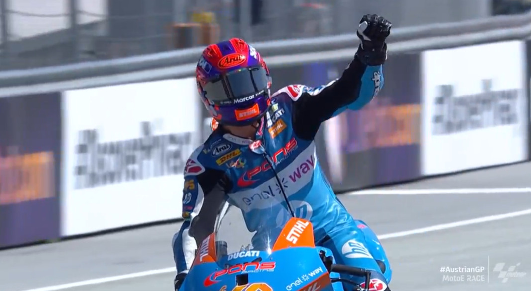 Casadei vence corrida 2 e varre etapa da Áustria da MotoE