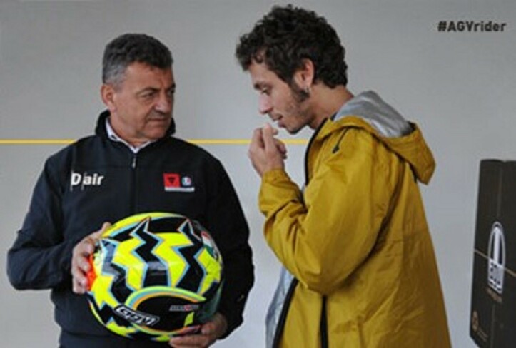 Maurizio Vitali con Valentino Rossi