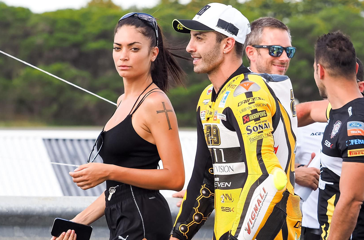 Andrea Iannone, Elodie, Superbike