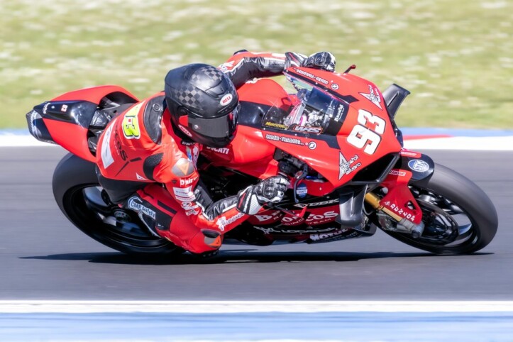Dall’infortunio alle vertebre al primo podio nel CIV Superbike: Roberto Mercandelli lascia subito il segno al debutto con Broncos Racing Ducati a Misano